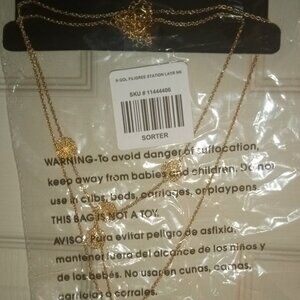 TORRID N GOL FILIGREE STATION LAYERED NECKLACE-NWT
